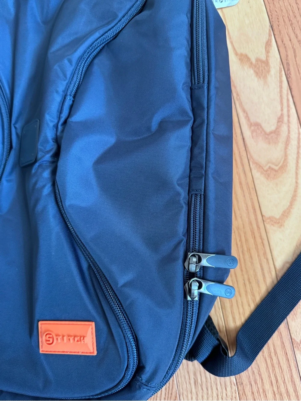 Stitch Men's Navy Travel Backpack with Organized Compartments